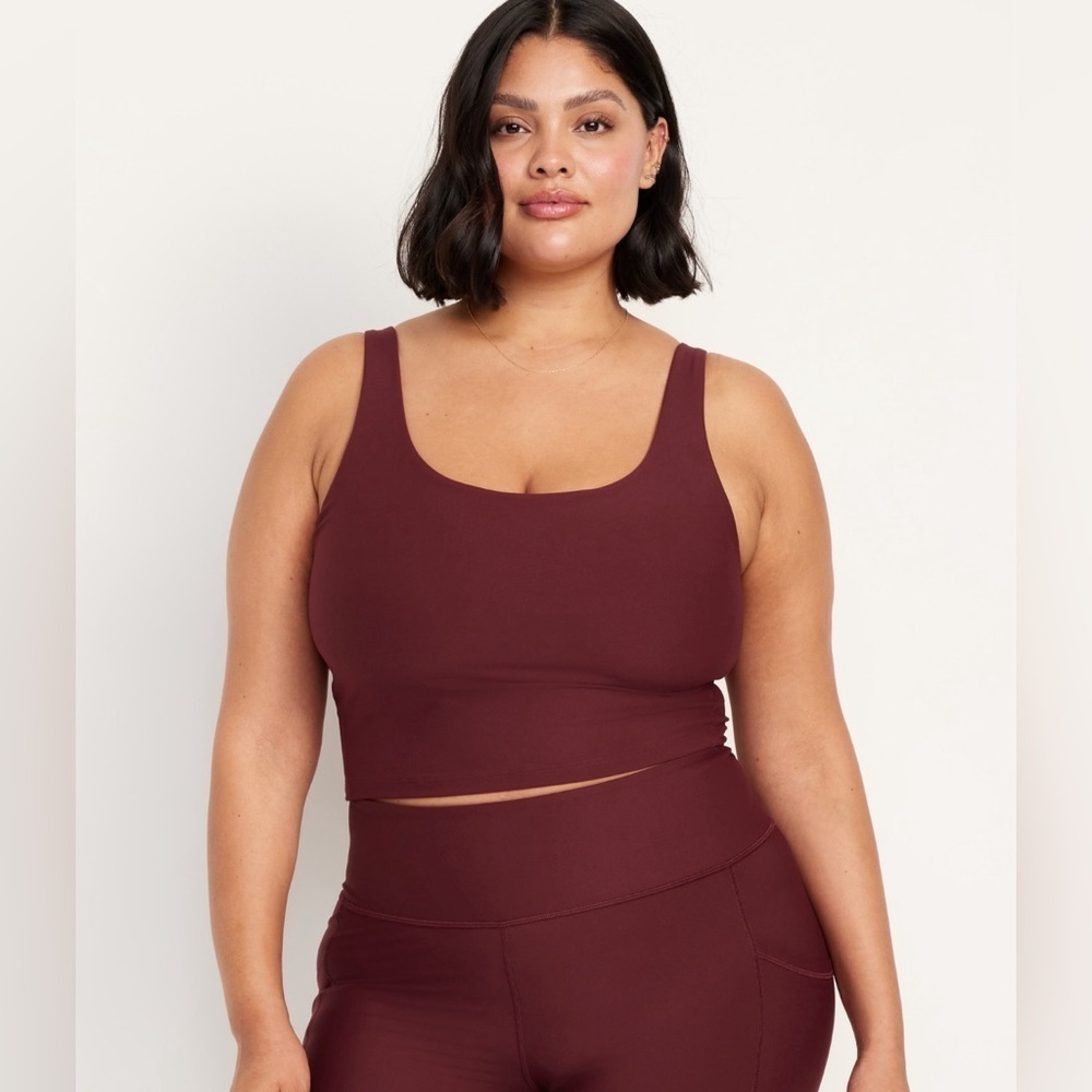 NWT! Old Navy Royal Velvet Light Support PowerSoft Longline Sports Bra 🕶️ - Picture 7 of 11